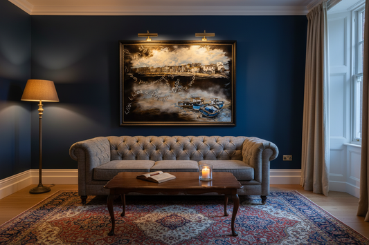 I Wish I Was a Fisherman – Traditional Sitting Room Evening Scene