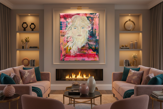 Ophelia's Foil – Modern Living Room with Fireplace